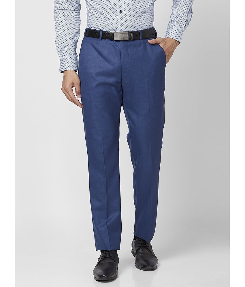     			Park Avenue Regular Flat Men's Formal Trouser - Blue ( Pack of 1 )