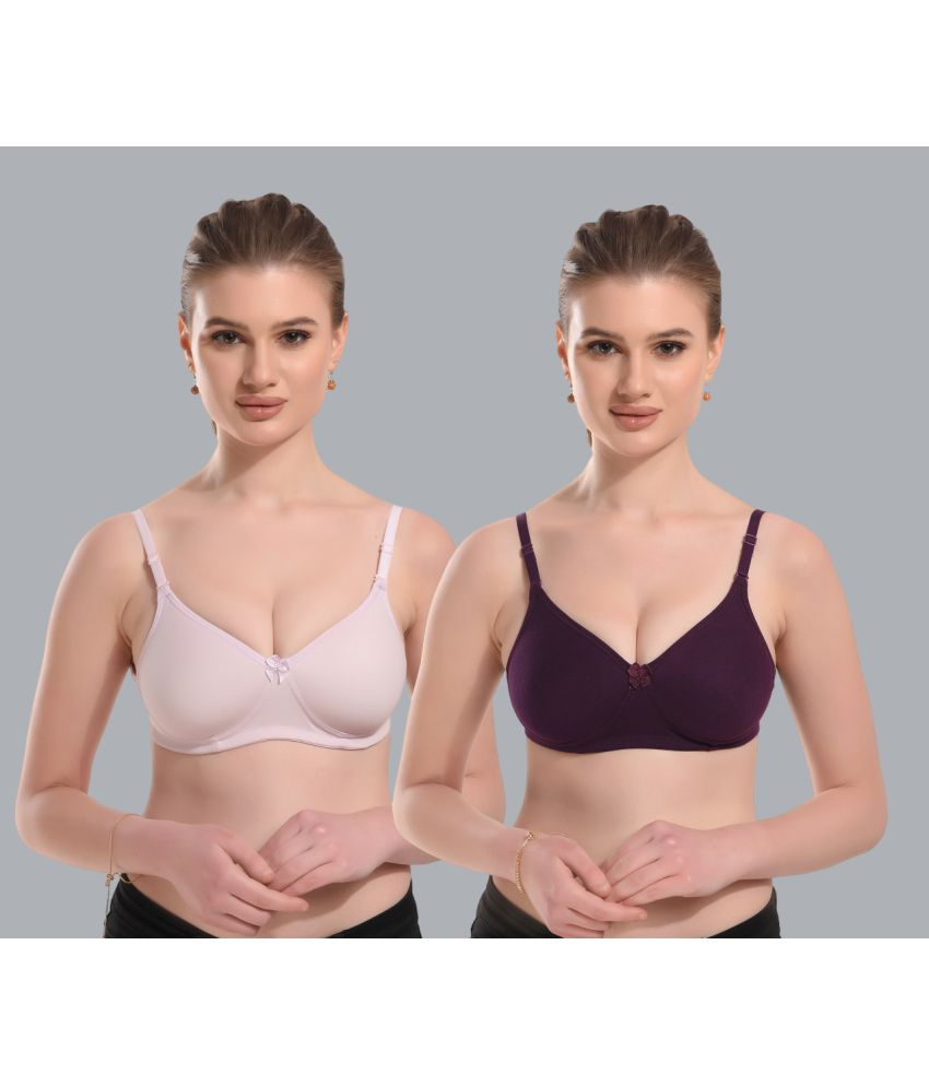     			Viral Girl Pack of 2 Cotton Women's Everyday Bra ( Purple ) VM-HEMA-LAVENDER-PURPLE