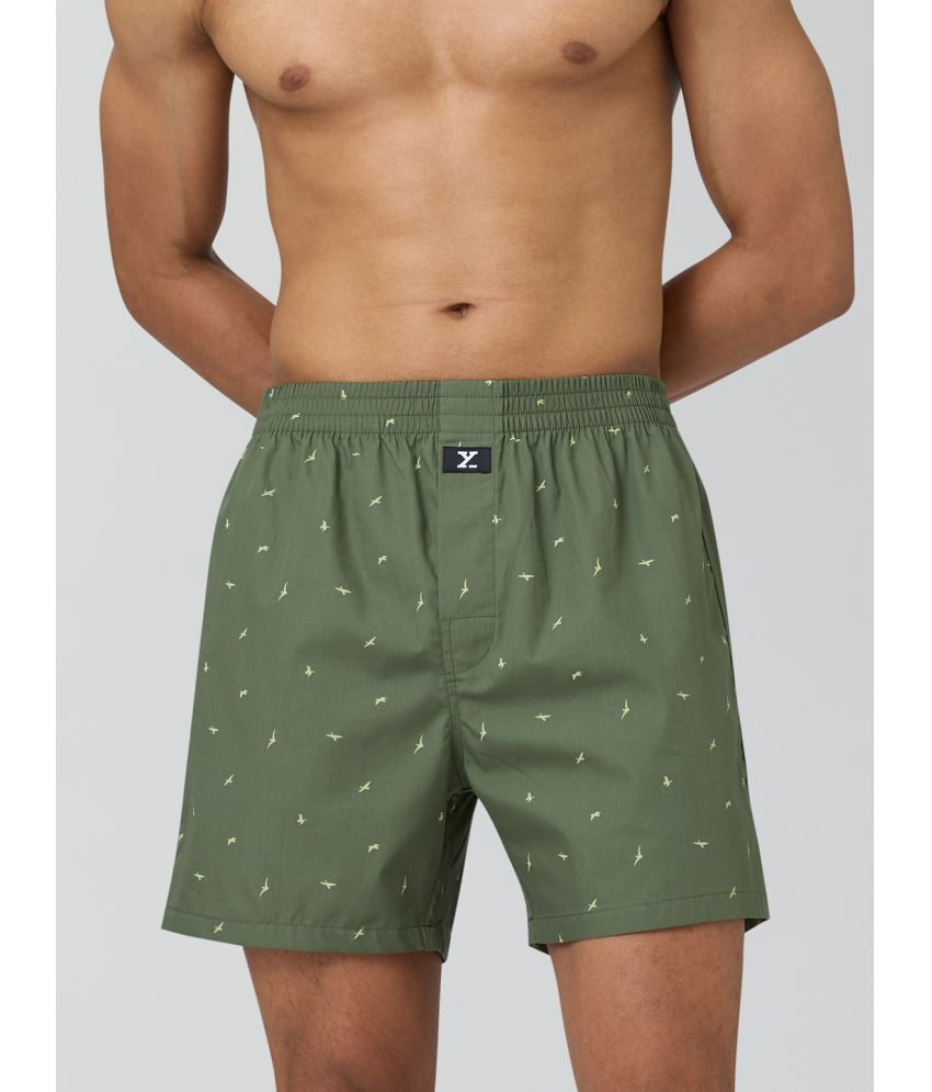     			XYXX Green Cotton Men's Boxer- ( Pack of 1 )