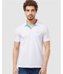 TAB91 Cotton Blend Regular Fit Solid Half Sleeves Men's Polo T Shirt - White ( Pack of 1 )