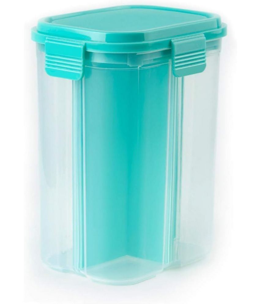     			Green Tales 4 Sections Container Plastic Blue Multi-Purpose Container ( Set of 1 )