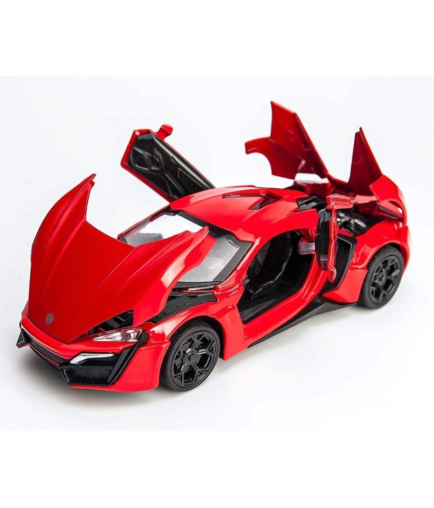     			Lykan Hyper Sport Diecast Metal 1:32 Exclusive Alloy Metal Pull Back Die-cast Car Pullback Toy car with Openable Doors & Light, Music Boys Gifts Toys for Kids【Colors as Per Stock】