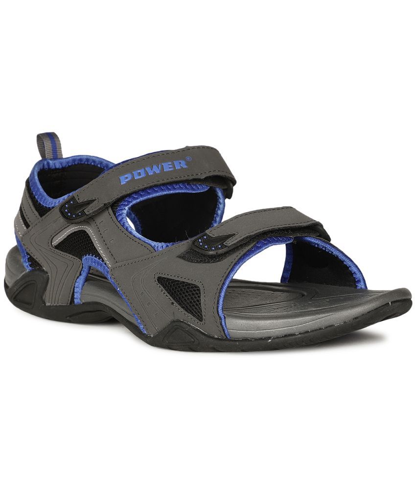     			Power by BATA - Grey Men's Floater Sandals