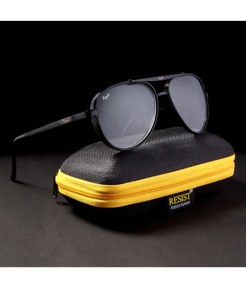     			RESIST EYEWEAR Black Pilot Sunglasses ( Pack of 1 )
