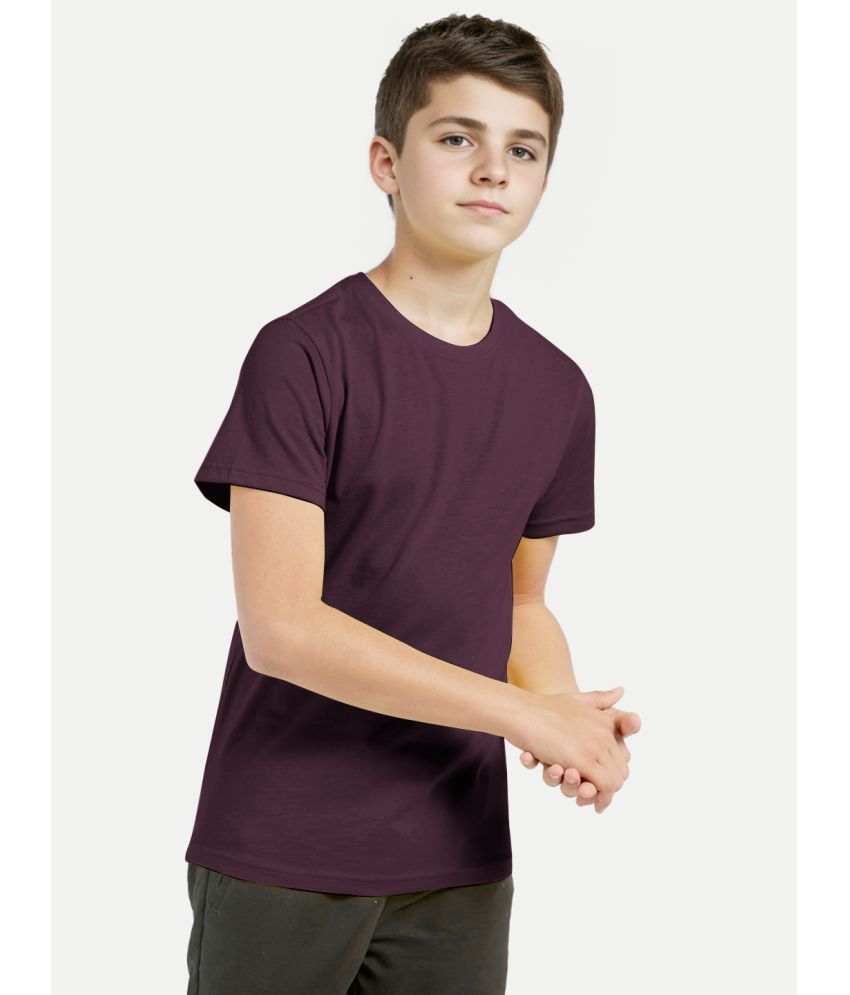     			Radprix Maroon Cotton Blend Boy's T-Shirt ( Pack of 1 )