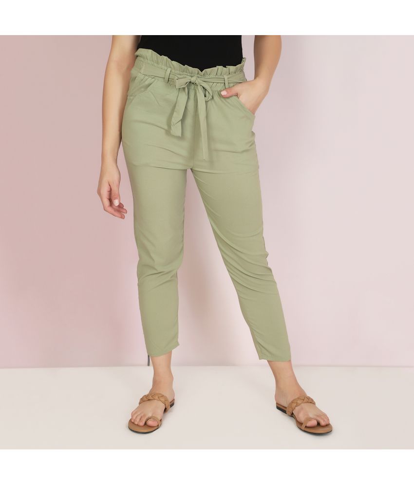     			BuyNewTrend Green Cotton Blend Skinny Women's Casual Pants ( Pack of 1 )