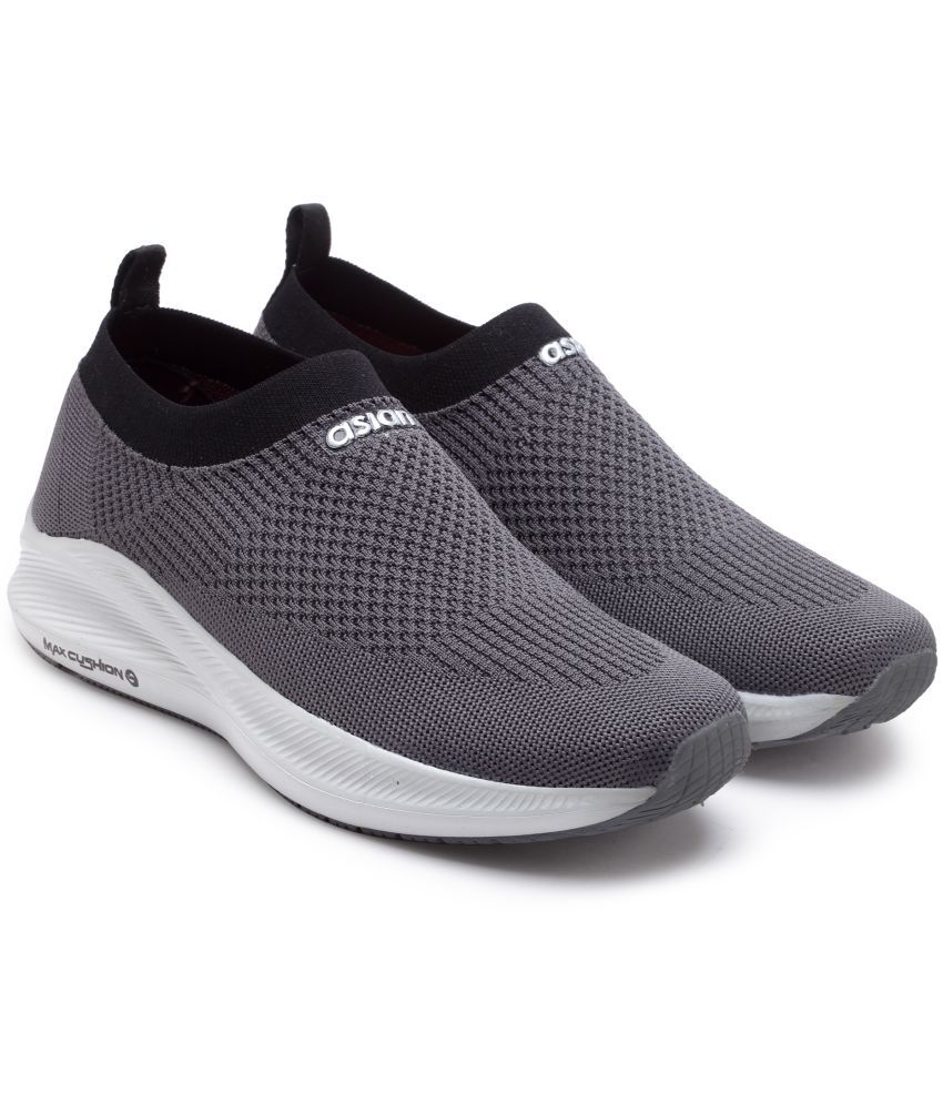     			ASIAN WIND-PRO-03-BIG Light Grey Men's Sports Running Shoes