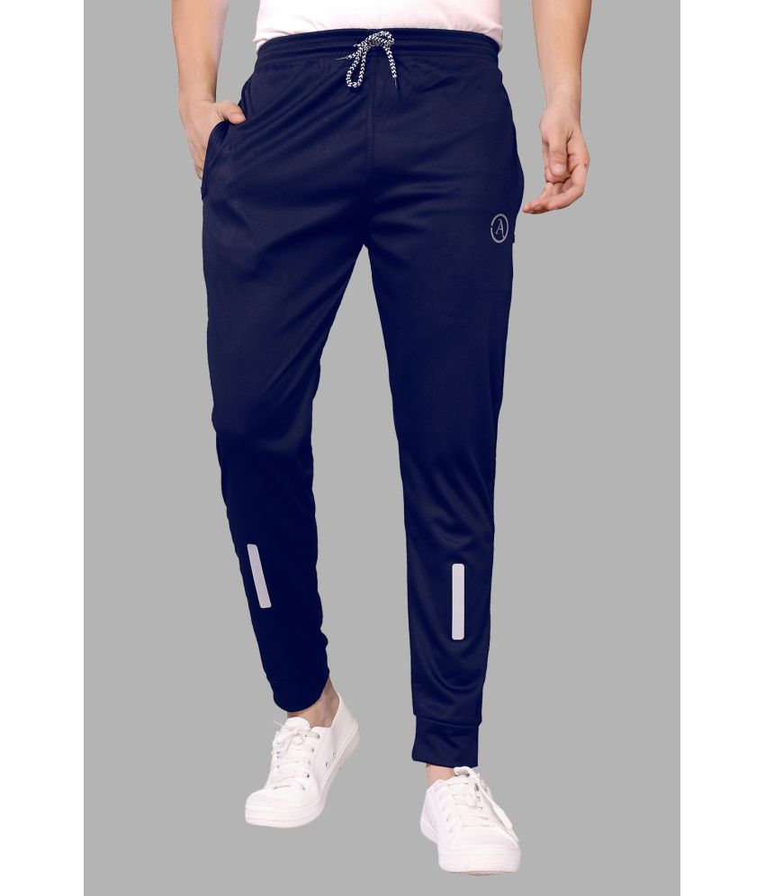     			Anand Navy Blue Lycra Men's Joggers ( Pack of 1 )