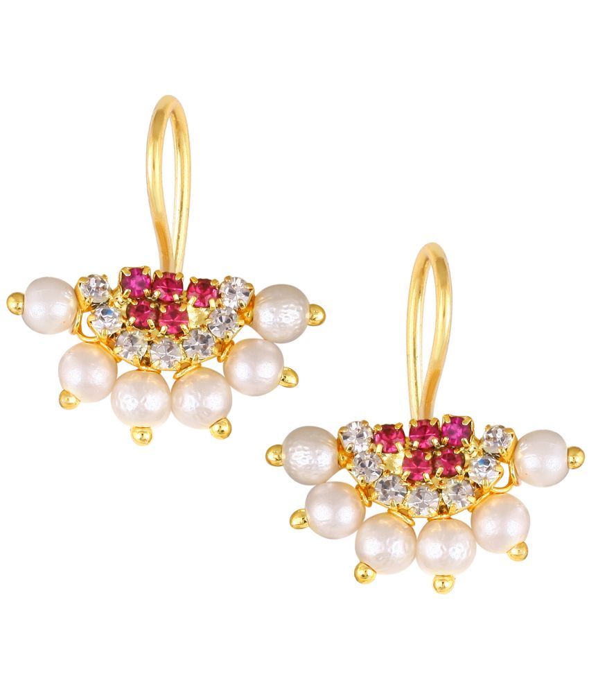     			VIVASTRI Pink Stud Earrings ( Pack of 1 )