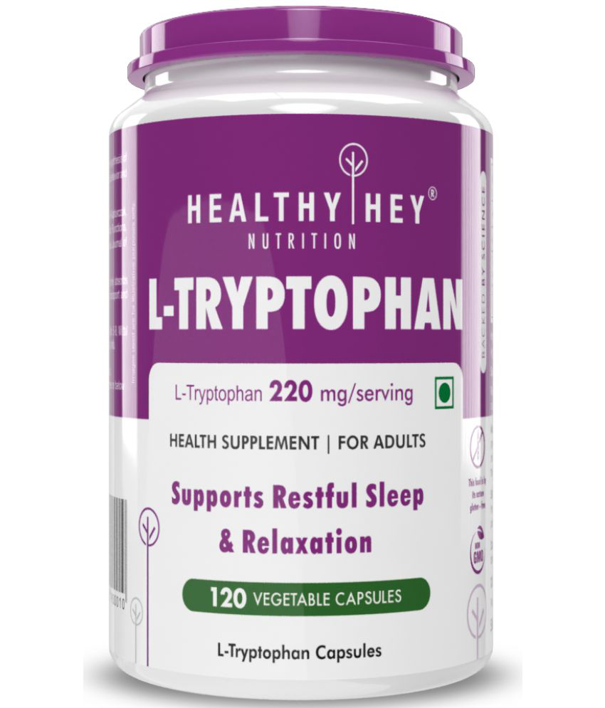     			HEALTHYHEY NUTRITION L-Tryptophan - 120 Veg Capsules 220 mg