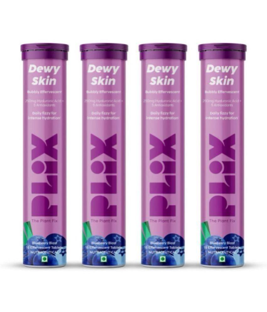     			The Plant Fix Plix Dewy Skin Hyaluronic Acid & Superfoods For Intense Hydration(4 x 15 Tablets)