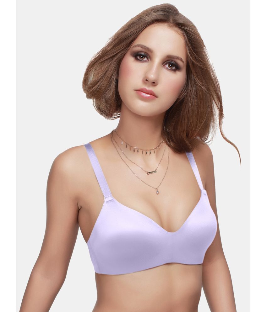     			Sonari Lavender Nylon Lightly Padded Women's T-Shirt Bra ( Pack of 1 )