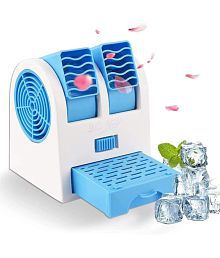Gatih Mini Cooler AC Mini Air Cooler Wood Conditioner Block Cooling Fan with Ice Chambe for Office,Home,Kitchn 1 no.s