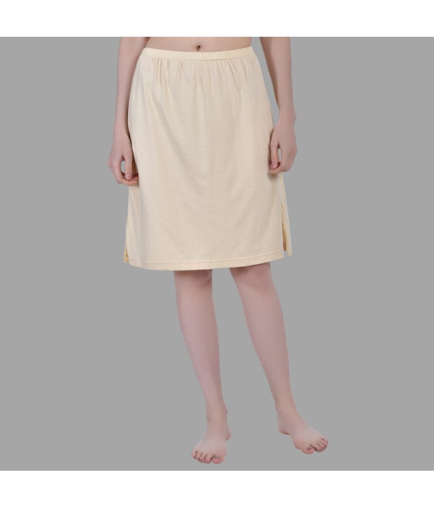     			AIMLY Beige Cotton Women's Straight Skirt ( Pack of 1 )