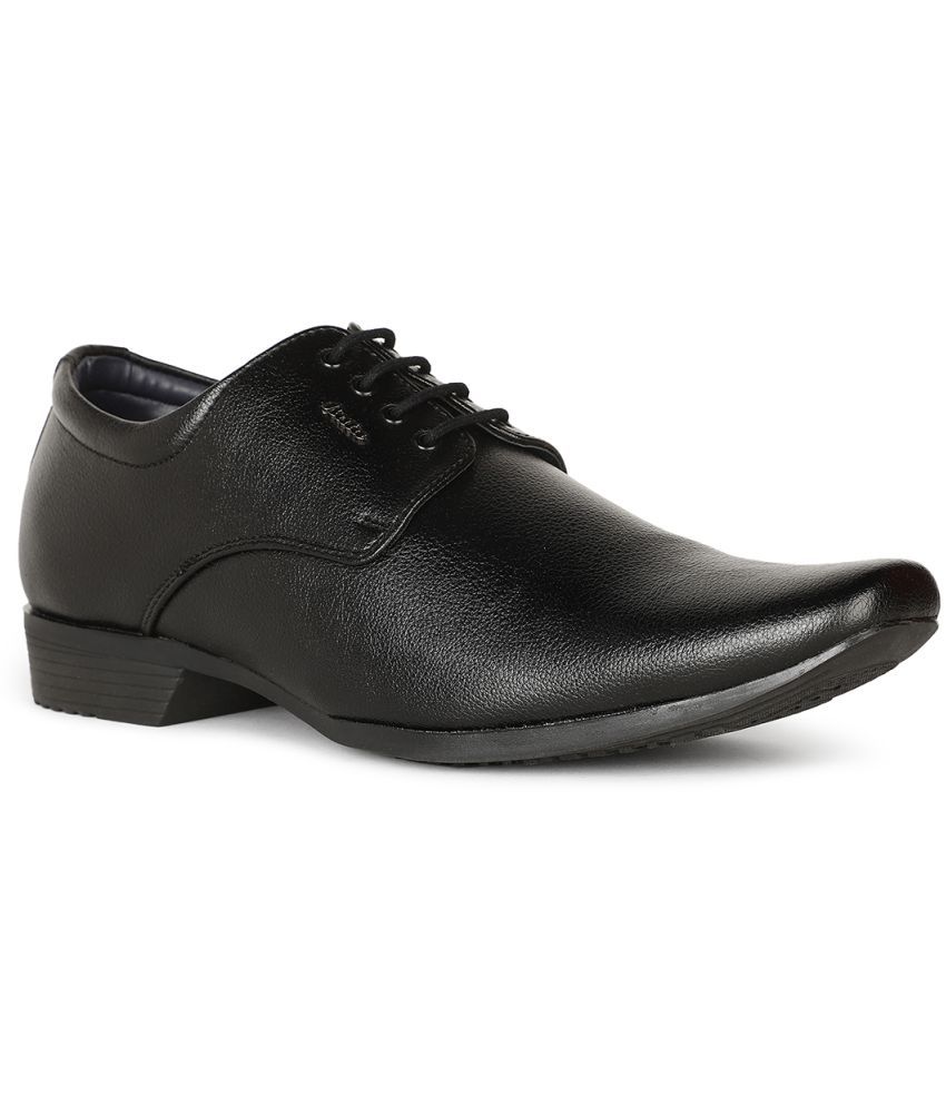     			Bata Black Men's Derby Formal Shoes