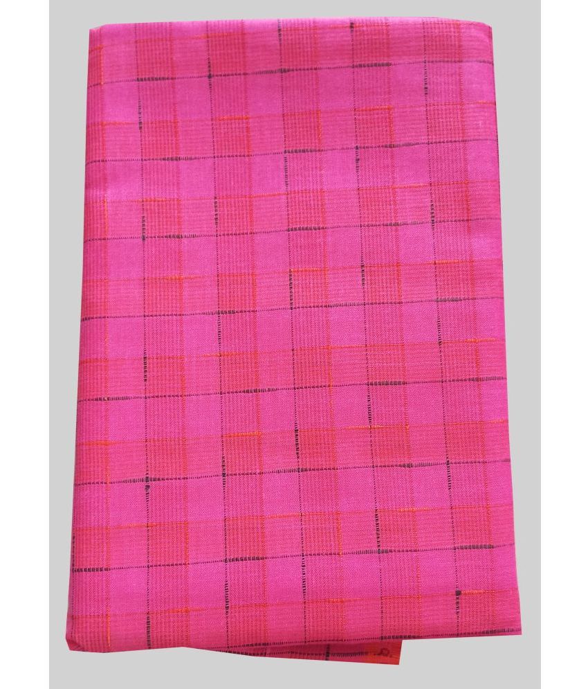     			JOHN STELLAR Pink Cotton Men's Unstitched Shirt Piece ( Pack of 1 )
