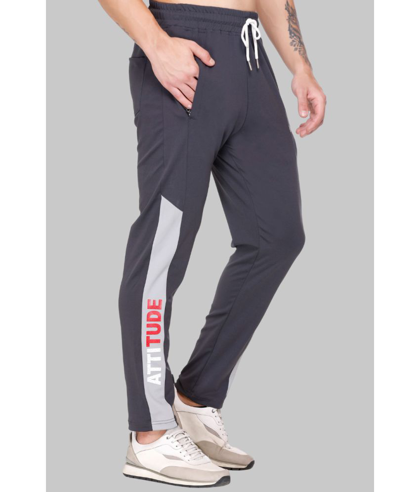     			LEEBONEE Charcoal Polyester Men's Trackpants ( Pack of 1 )