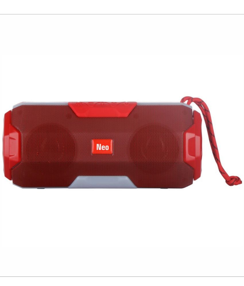     			Neo A006 10 W Bluetooth Speaker Bluetooth v5.0 with USB Playback Time 4 hrs Red