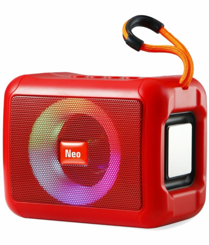     			Neo M408 10 W Bluetooth Speaker Bluetooth v5.0 with USB Playback Time 4 hrs Red