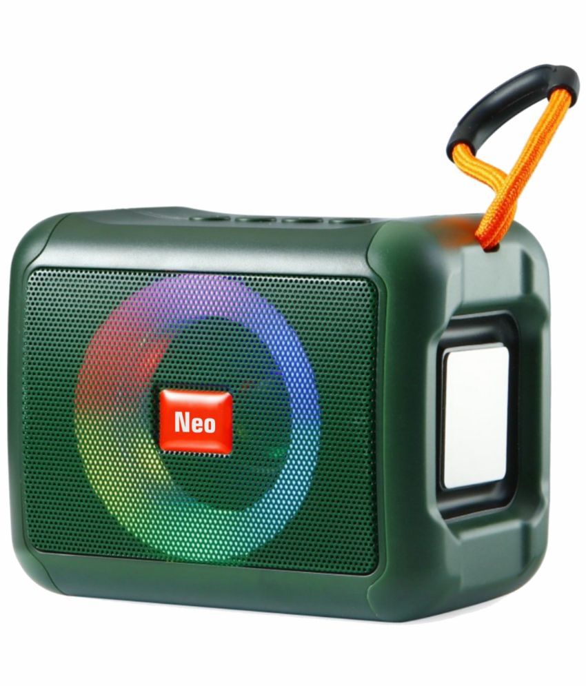     			Neo M408 10 W Bluetooth Speaker Bluetooth v5.0 with USB Playback Time 4 hrs Green