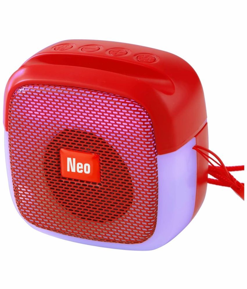     			Neo M424 5 W Bluetooth Speaker Bluetooth v5.0 with USB Playback Time 4 hrs Red