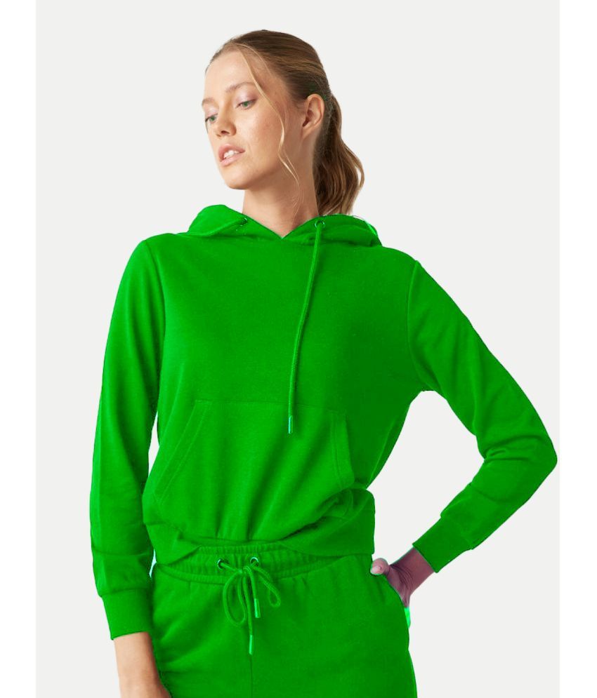     			Radprix - Poly Cotton Green Hooded Jackets