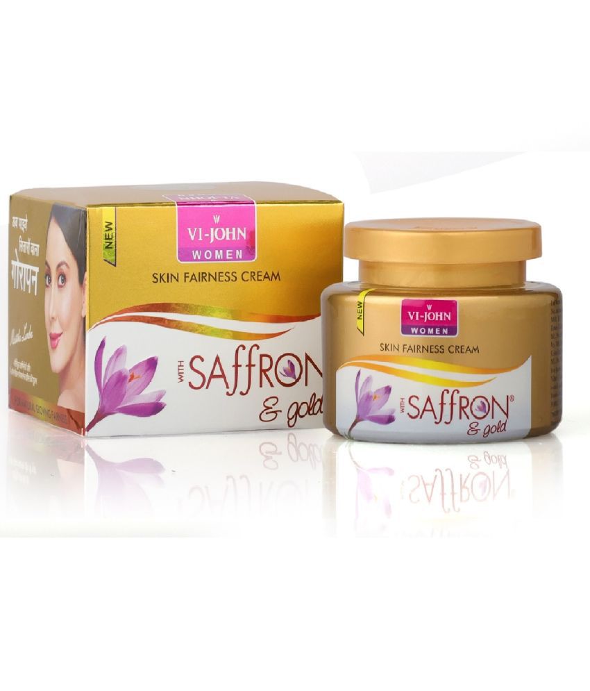     			VIJOHN Saffron & Gold Skin Fairnes Cream Enriched With Vitamin E  for Women 50g Pack of 5