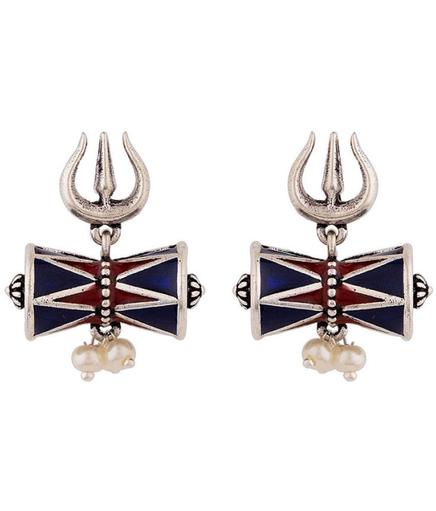     			Voylla Silver Stud Earrings ( Pack of 1 )