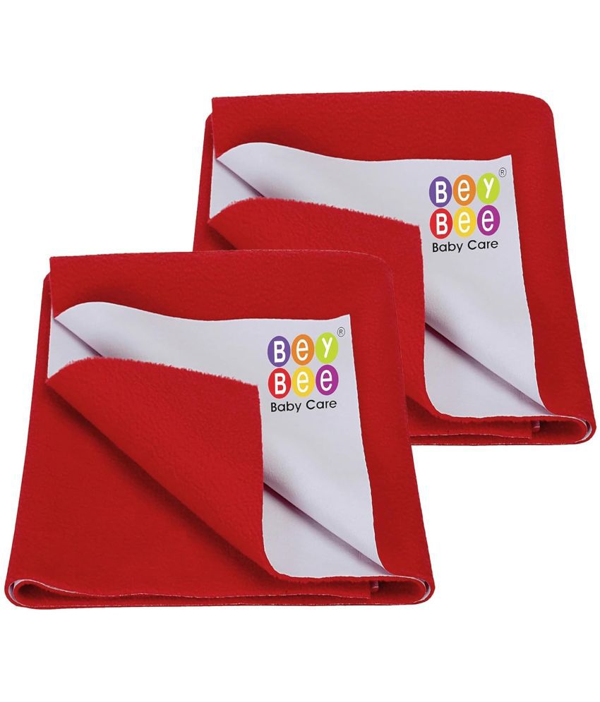     			Beybee Red Laminated Bed Protector Sheet ( Pack of 2 )