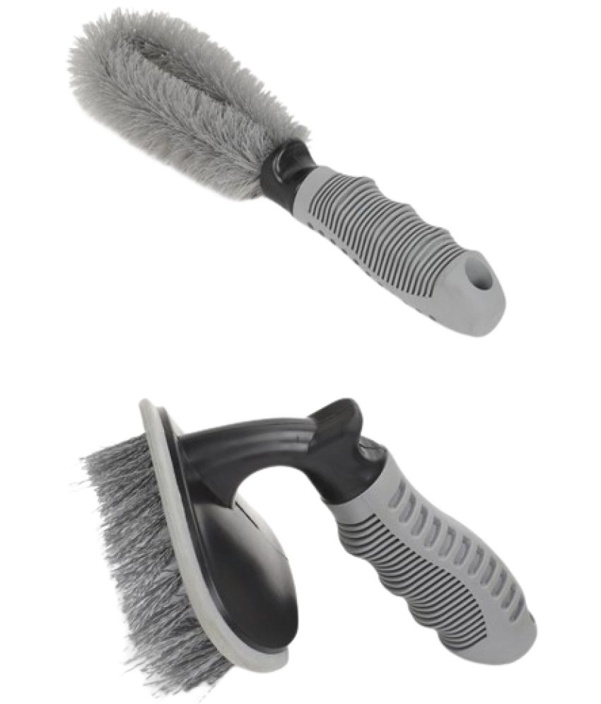     			HOMETALES - Tyre Cleaner Brush ( Pack of 2 )