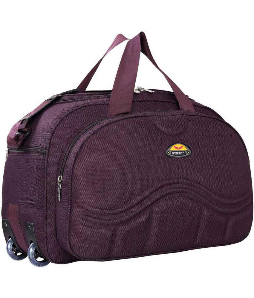     			Sky spirit 40 Ltrs Purple Polyester Duffle Bag