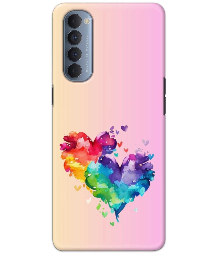     			Tweakymod Multicolor Printed Back Cover Polycarbonate Compatible For Oppo Reno 4 Pro ( Pack of 1 )