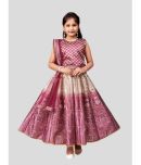 Aarika Silk Lehenga Choli Set For Girls ( Pack of 1 , Wine )