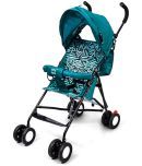 BeyBee Travel Friendly Compact Baby Stroller|Buggy,Best Pram to Carry in Cabin and Car Storage for 6-36 Months Baby & Kids| 2 Point Safety Harness, Adjustable seat Recline, 15 Kg Capacity (Teal)