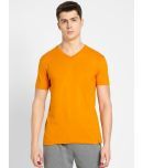 Jockey 2726 Men's Super Combed Cotton Rich Solid V Neck Half Sleeve T-Shirt - Desert Sun