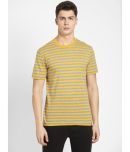 Jockey 2715 Men's Super Combed Cotton Rich Striped Round Neck T-Shirt - Burnt Gold & Grey