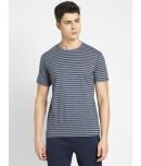 Jockey 2715 Men's Super Combed Cotton Rich Striped Round Neck T-Shirt - Performance Navy & Iris Blue