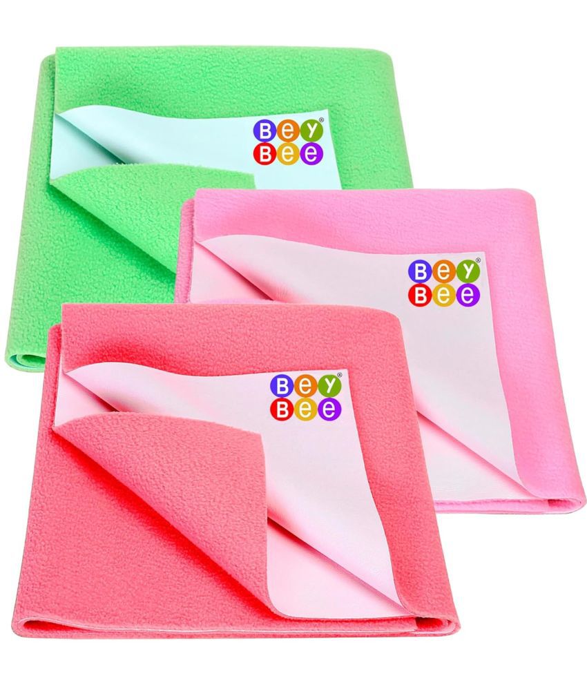     			Beybee Multi-Colour Laminated Bed Protector Sheet ( Pack of 2 )