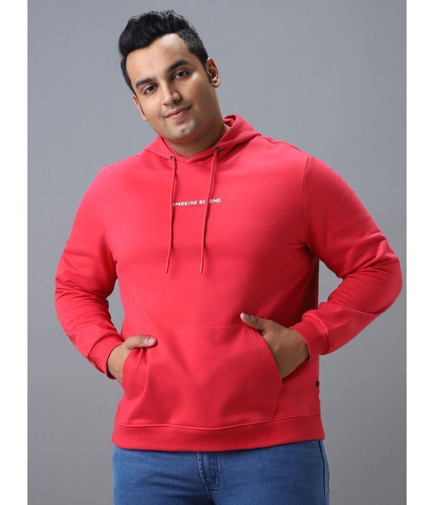     			Urbano Plus Cotton Blend Hooded Men's Sweatshirt - Maroon ( Pack of 1 )