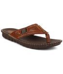 Bata Brown Men's Thong Flip Flop