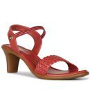 Bata Red Women's Sandal Heels