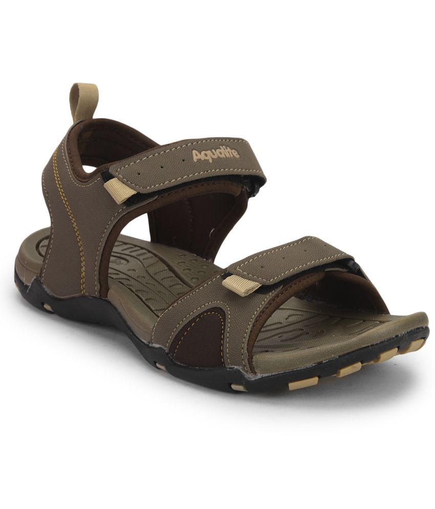     			Aqualite - Brown Men's Floater Sandals