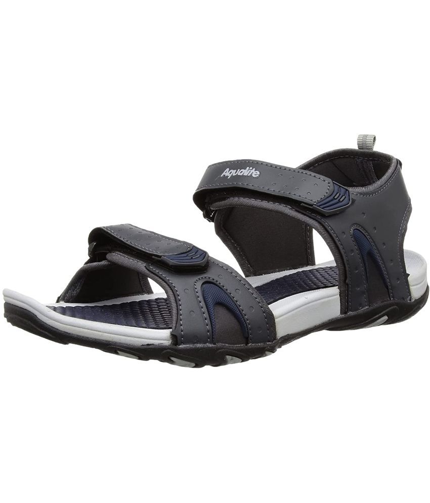     			Aqualite - Dark Grey Men's Floater Sandals