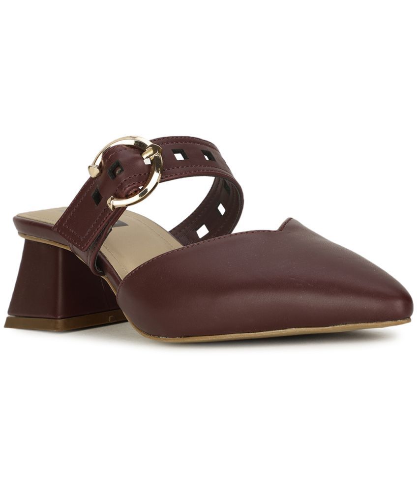     			Bata Brown Women's Sandal Heels