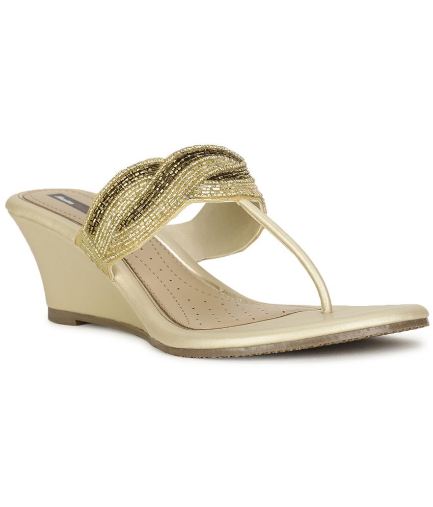     			Bata Gold Women's Sandal Heels