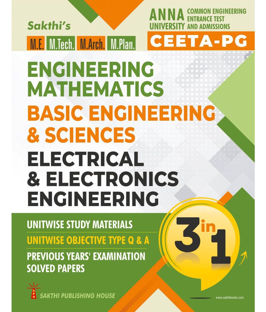     			CEETA-PG Electrical and Electonics Engineering,Engineering Mathematics & Basic Engineering and Sciences (3 in 1)