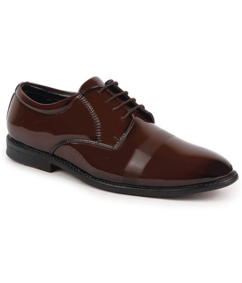     			Fausto Tan Men's Oxford Formal Shoes