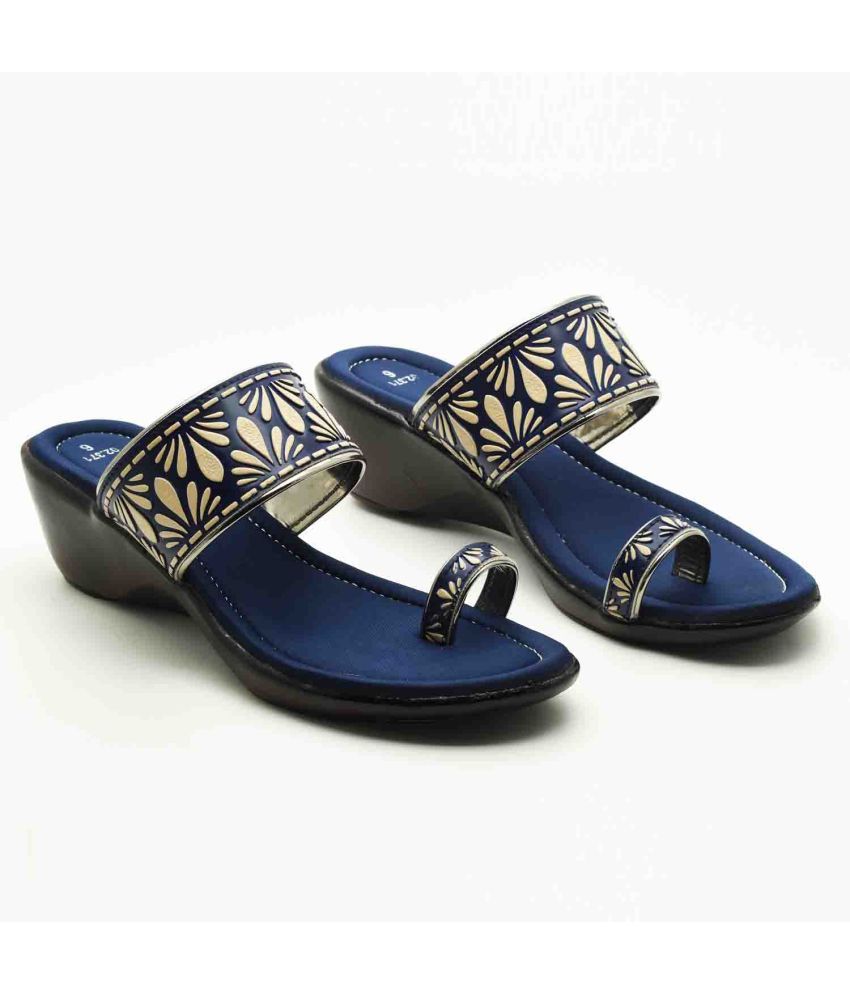     			IndiForce Blue Women's Sandal Heels