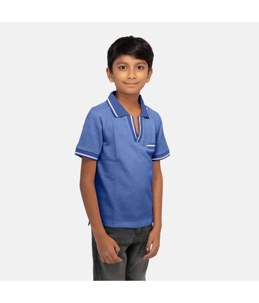     			Radprix Blue Cotton Blend Boy's Polo T-Shirt ( Pack of 1 )