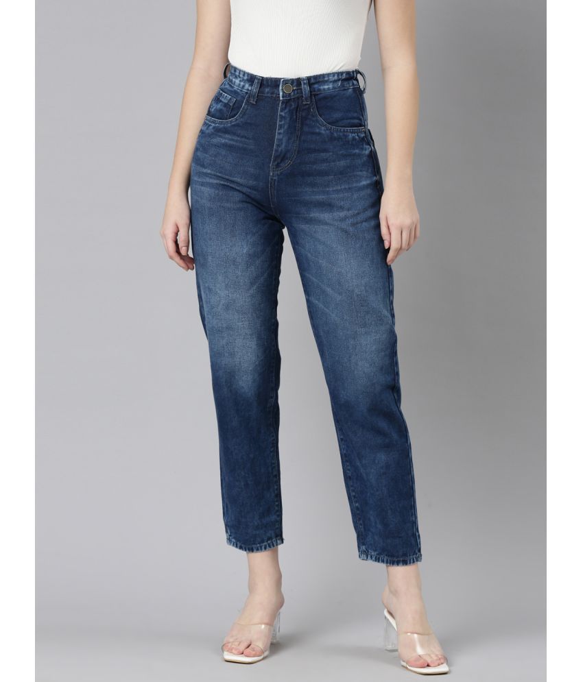     			Zheia - Blue Denim Straight Fit Women's Jeans ( Pack of 1 )